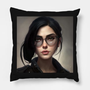 Anime Style Super Hero Woman Illustration Pillow