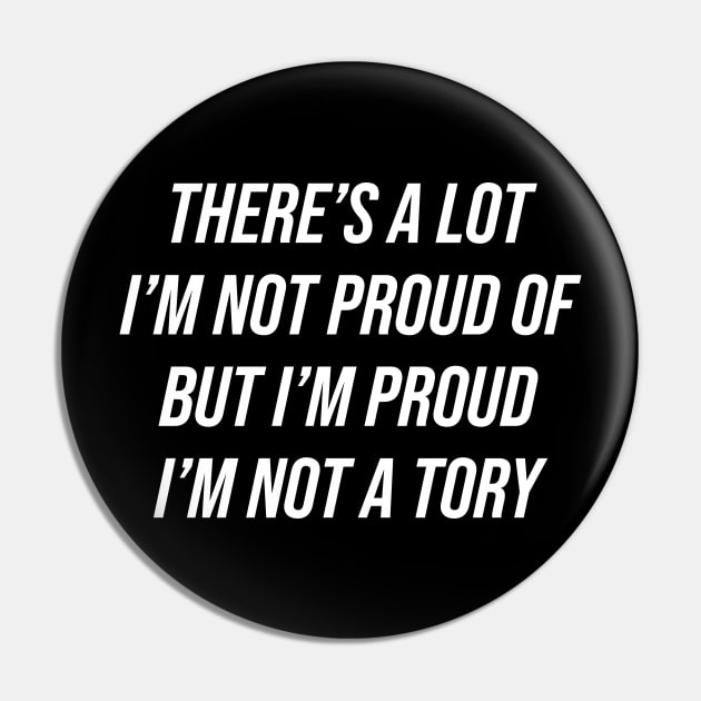 Never Voted Tory Pin by n23tees