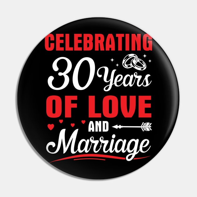 Celebrating 30 Years Of Love And Marriage Happy Husband Wife Papa Nana Uncle Aunt Brother Sister Pin by DainaMotteut