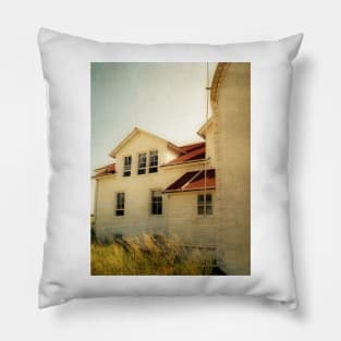 Lighthouse and Beach Grass Pillow