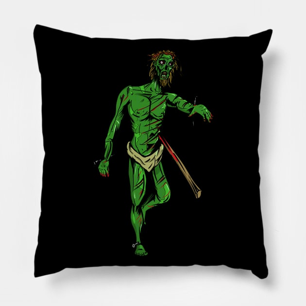 Sweet Zombie Jebus Pillow by silentrob668