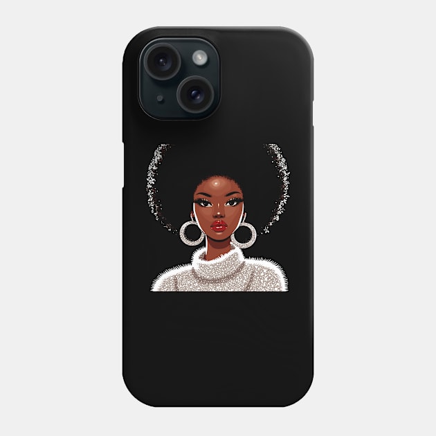 Afro Black Beauty Phone Case by Graceful Designs