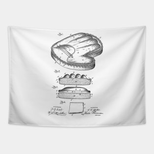 Catcher's Glove Vintage Patent Hand Drawing Tapestry