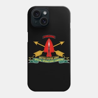 US Army Special Operations Command - Sine Pari - SSI w Br - Ribbon X 300 Phone Case