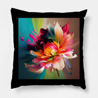 Floral Artwork Designs Pillow