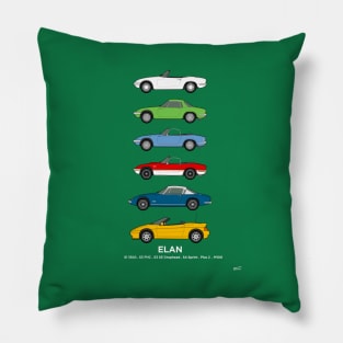 Elan classic car collection Pillow