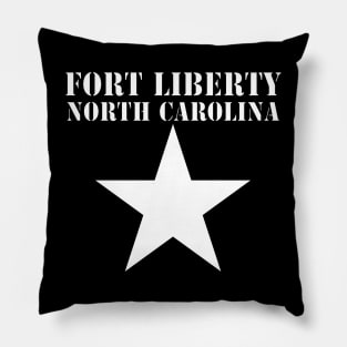 Fort Liberty North Carolina with White Star X 300 Pillow