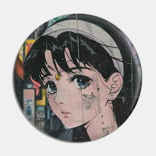 Anime Retro Vintage Art City 70s 80s 90s Pin