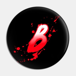 bloody letter b Pin