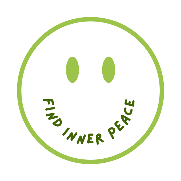 Find Inner Peace Smiley Design by Fredi Wear