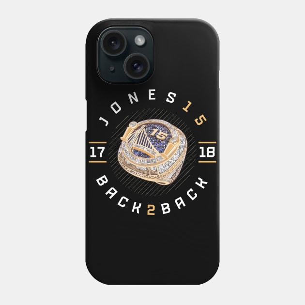 Damian Jones 15 Back 2 Back Championship Ring 2017-18 Phone Case by teeleoshirts