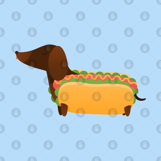 Wiener Dog in a Bun by BadOdds