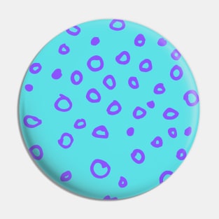Abstract boho purple bubble pattern Pin