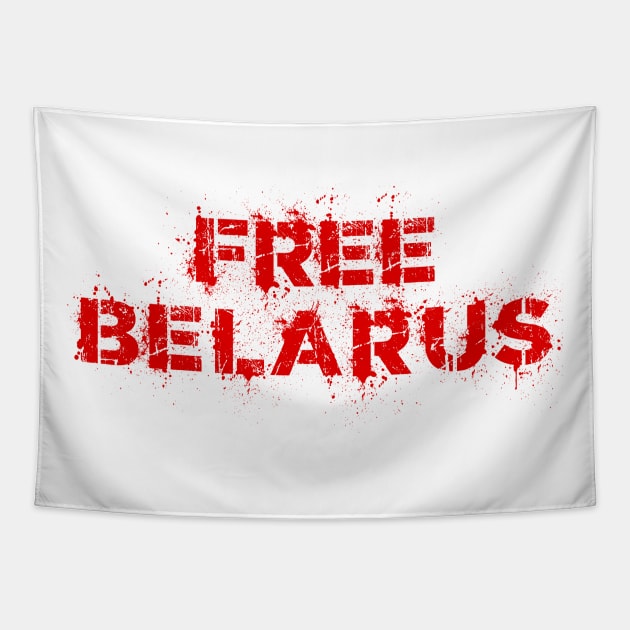 FREE BELARUS PROTEST Tapestry by ProgressiveMOB