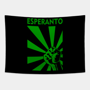 Esperanto fist propaganda Tapestry