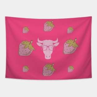 Strawberry Cow Tapestry