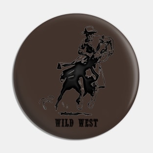 Western Era - Wild West Cowboy on Horseback 1 Pin