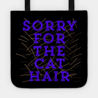 Sorry for the Cat Hair-Blue Tote