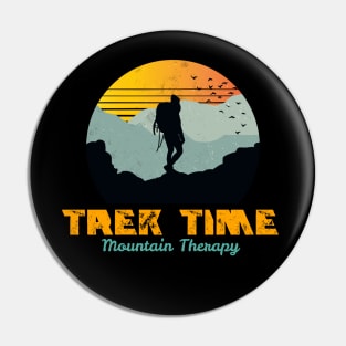 Trek Time, mountain therapy, rambling, hiking, walking Pin