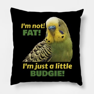 Fat Budgie Parakeet Parrot Pillow