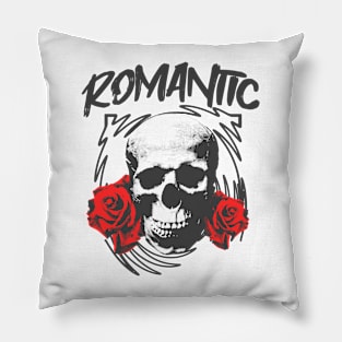 Romantic Skull Retro Style Design Pillow