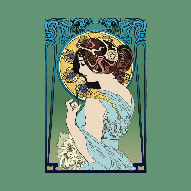 Pre-Raphaelite Girl 4 (Blue) by Soth Studio