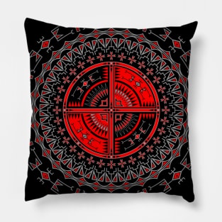 The Storm (Red) Pillow