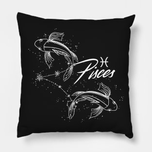 Pisces Zodiac Print Pillow