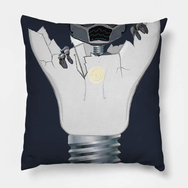 Baby Robot Pillow by TenomonMalke