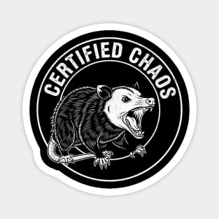 Certified Chaos Possum Emblem Magnet