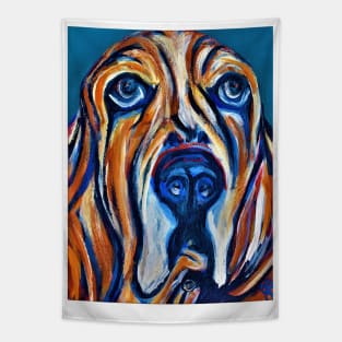 Basset Hound Face Tapestry