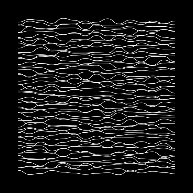 Wavy black Lines Design by lkn