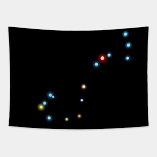 Constellation Scorpio (variant) Tapestry