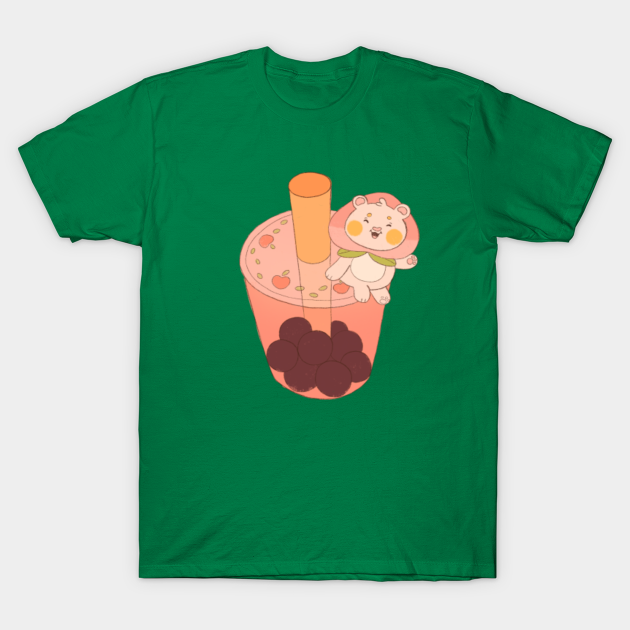 Discover Peach Bubble Tea - Bubble Tea - T-Shirt