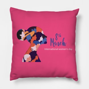 8 th march Women Day Pillow