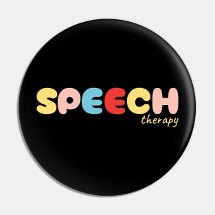 Speech Therapy - Pop Art Pin