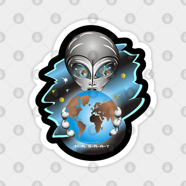 Alien MR Gray Magnet by Get It Wet