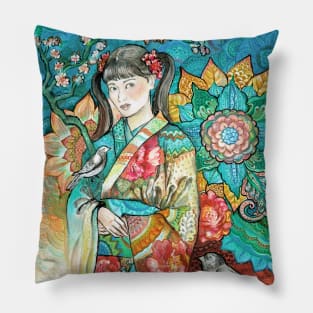 Japanese Garden Pillow