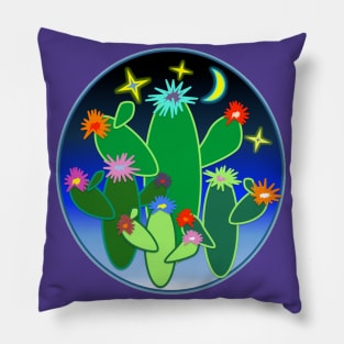 Neon Cacti Pillow