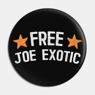 Free Joe Exotic Fan Design Pin