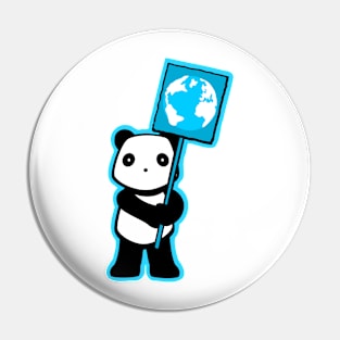 Politics Panda - Globe Pin