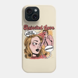 Retro Romance Comic Rejected Love Funny Vintage Comic Cover Phone Case