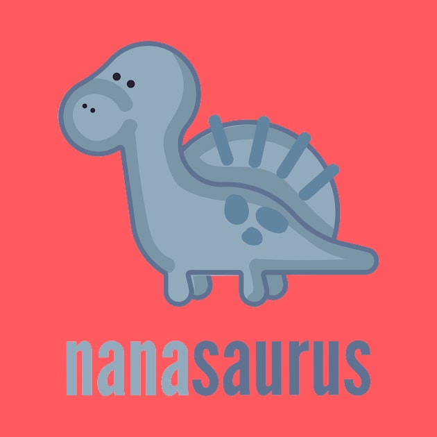 Nanasaurus Shirt Dinosaur Family Shirt Set by DoggyStyles