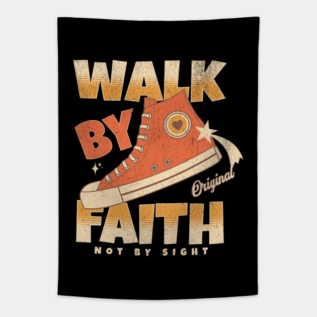 Walk by Faith Not by Sight Hi-Top Tapestry by Church Store