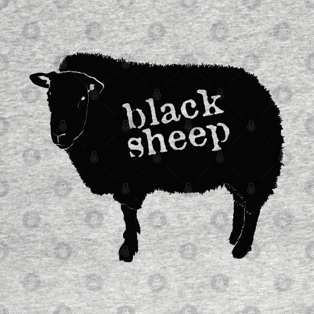 Disover Black Sheep Misfit Outcast Rebel Punk Introvert - Black Sheep - T-Shirt