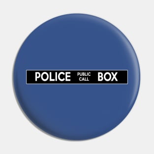 Tardis Police Box Pin