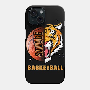 Funny Basketball Tiger Art Design Phone Case