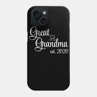 Great Grandma Est 2020 Pregnancy Announcement Phone Case