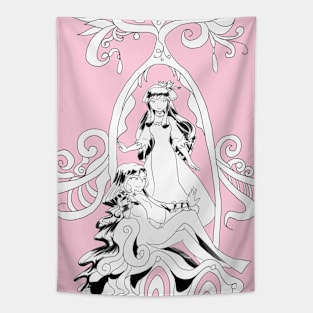 A maid and Her Patron Tapestry