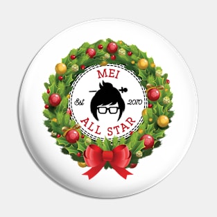 Overwatch Mei Wreath Pin